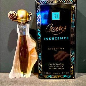 Givenchy Indecence 30ml bottle 80%full with original box.